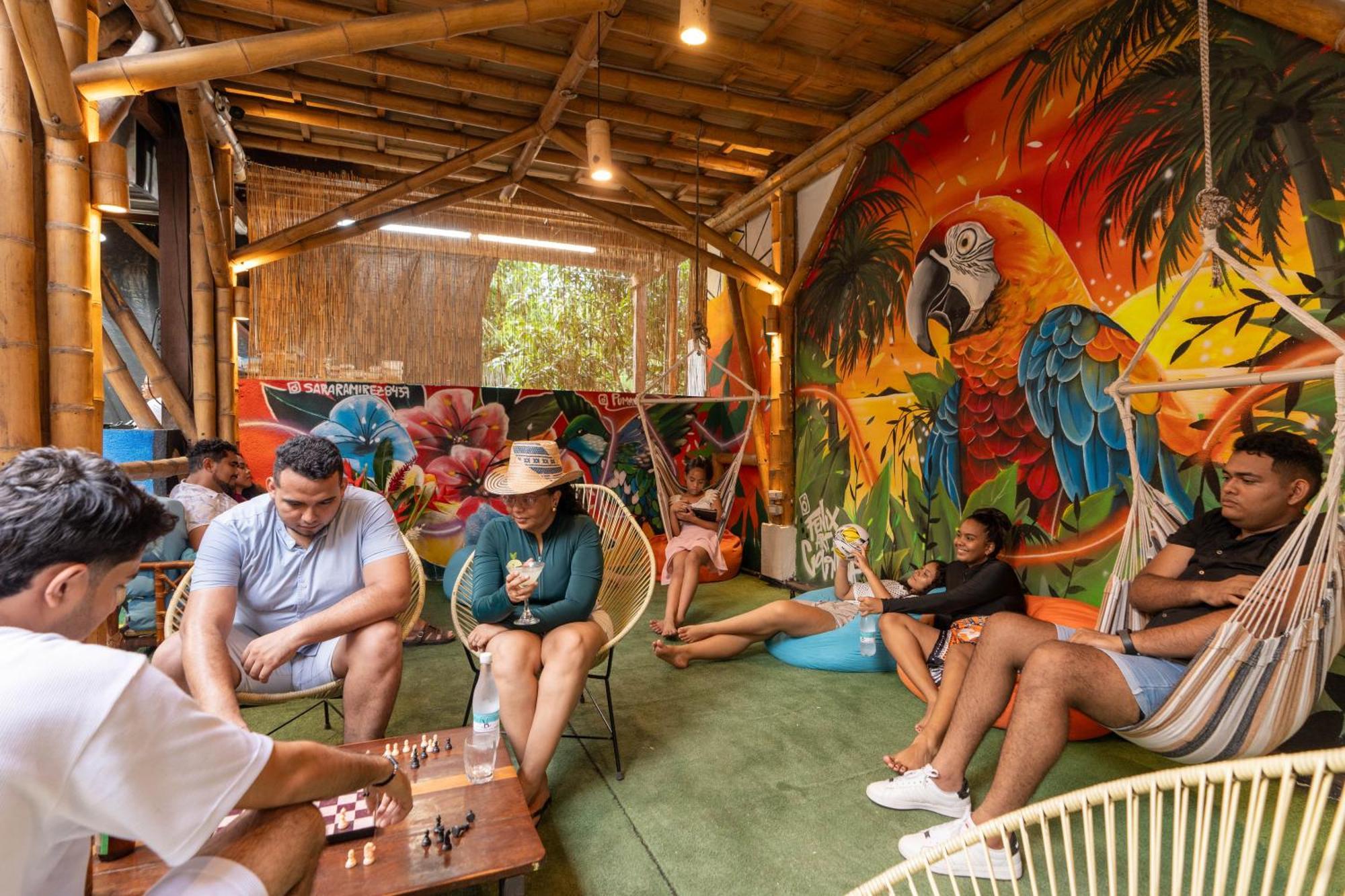 Tayrona Juanchos House Hostel 洛斯纳兰霍斯 外观 照片